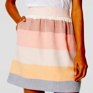 LOFT striped sherbet skirt